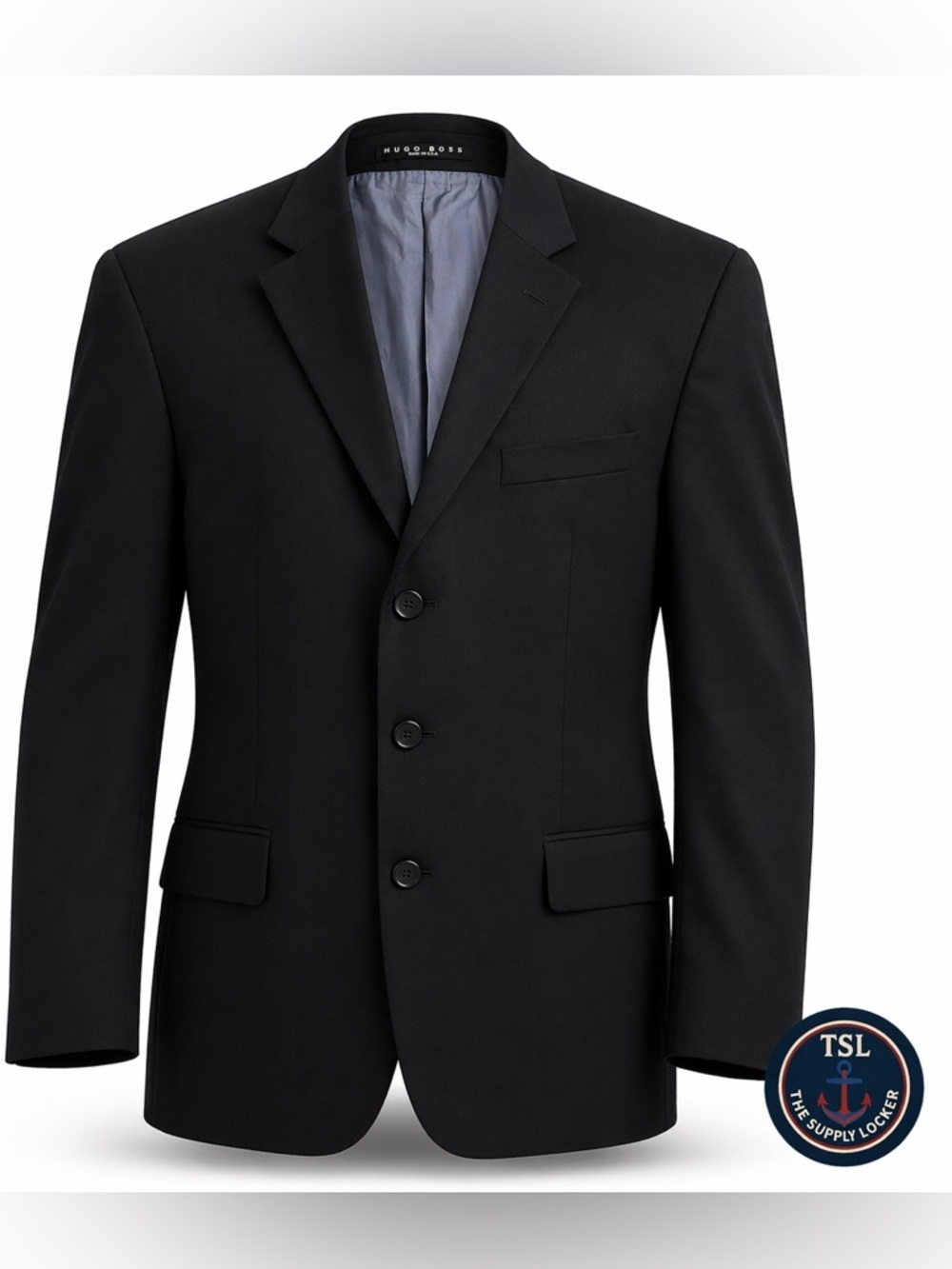 Hugo Boss Rossellini/Movie Black Wool Blazer 44R Made In USA Classic